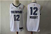 Grizzlies 12 Ja Morant White Nike Swingman Jersey,baseball caps,new era cap wholesale,wholesale hats